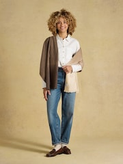 Joules Karina Brown Ombre Scarf - Image 4 of 7