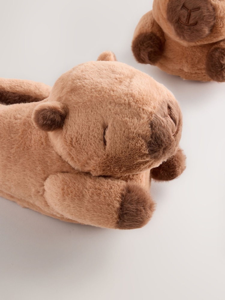 Brown Capybara - 3D Slippers - 圖片 5/5 Brown Capybara - 3D Slippers - 圖片 5/5