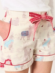 FatFace Christmas Pyjama Shorts - Imagen 3 de 6