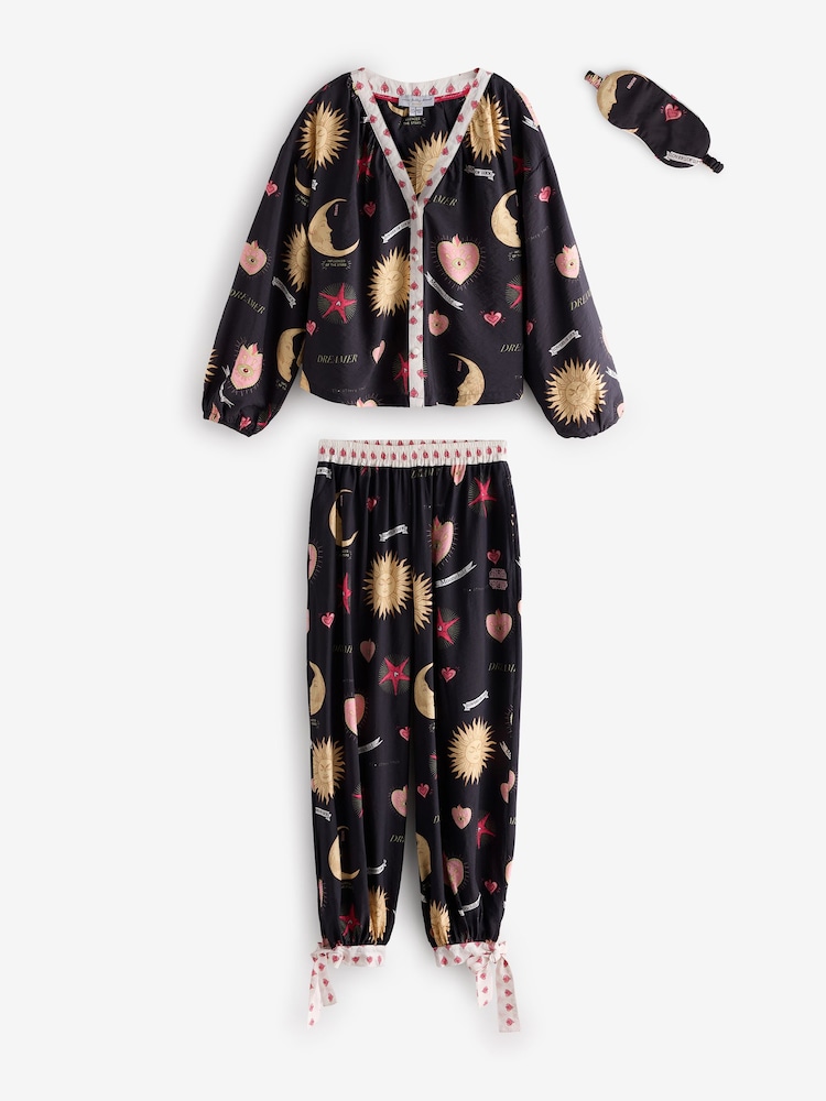 Never Fully Dressed Viscose Nylon Button Through Pyjamas - Εικόνα 1 από 6 Never Fully Dressed Viscose Nylon Button Through Pyjamas - Εικόνα 1 από 6
