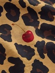 Never Fully Dressed Cherry Leopard Viscose Nylon Lace Slip Dress - Image 2 of 8