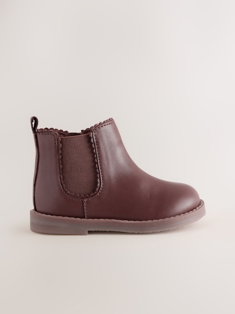 Hellbraun - Chelsea-Stiefeletten aus Leder - Bild 2 von 6 Hellbraun - Chelsea-Stiefeletten aus Leder - Bild 2 von 6