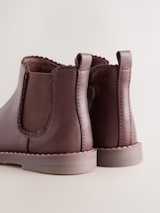 Hellbraun - Chelsea-Stiefeletten aus Leder - Bild 4 von 6