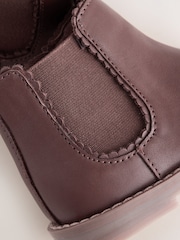 Hellbraun - Chelsea-Stiefeletten aus Leder - Bild 5 von 6