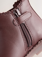 Hellbraun - Chelsea-Stiefeletten aus Leder - Bild 6 von 6