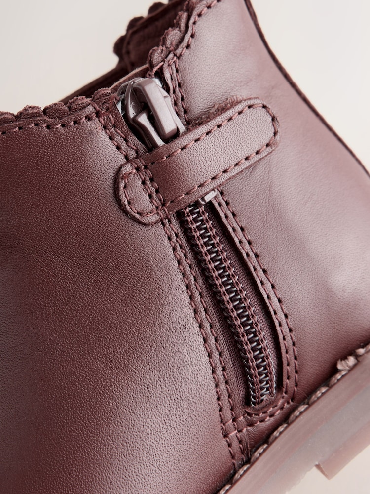 Hellbraun - Chelsea-Stiefeletten aus Leder - Bild 6 von 6 Hellbraun - Chelsea-Stiefeletten aus Leder - Bild 6 von 6