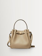 Tory Burch Soft Cement Romy Pebbled Bucket Bag - Image 1 of 6