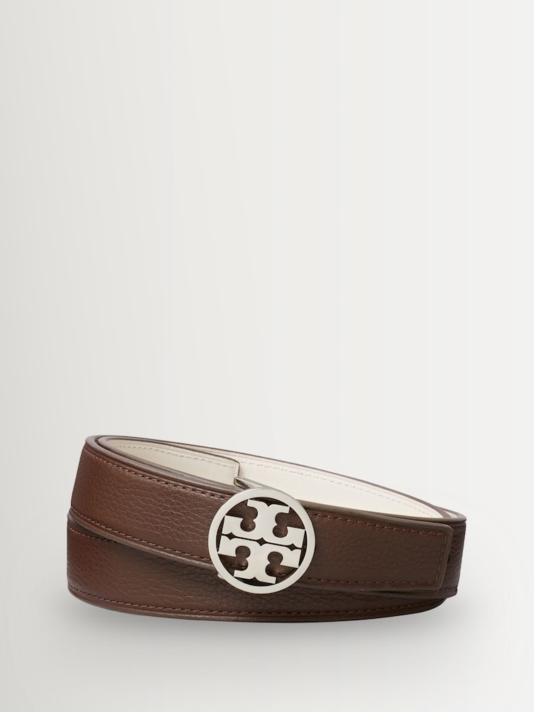 Tory Burch Brown 1" Miller Reversible Belt - Image 1 of 3 Tory Burch Brown 1" Miller Reversible Belt - Image 1 of 3