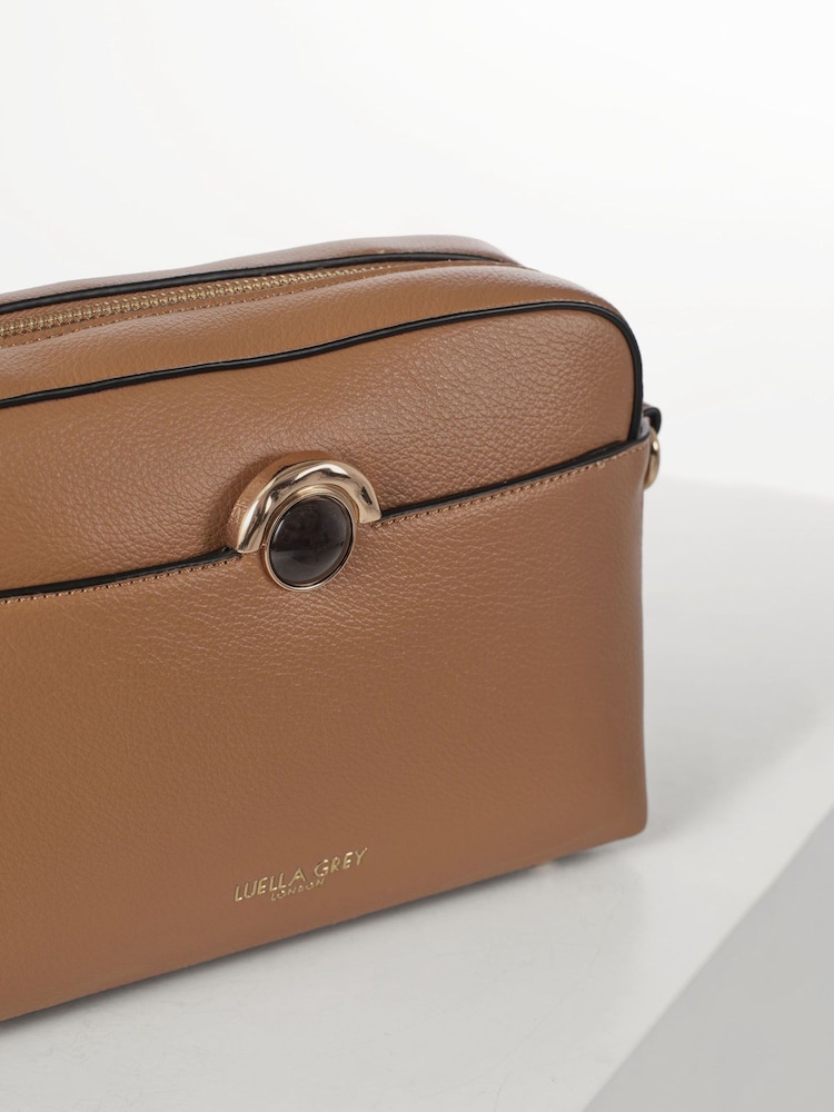 Luella Grey Brown Sian Camera Cross-Body Bag - Image 8 of 8 Luella Grey Brown Sian Camera Cross-Body Bag - Image 8 of 8
