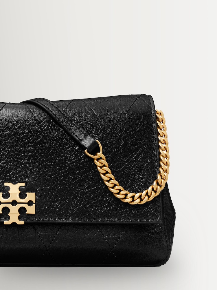 Tory Burch Black Charlie Quilted Chain Wallet - Image 4 of 4