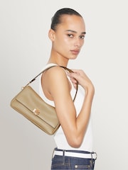 Tory Burch Soft Cement Charlie Small Shoulder Bag - Image 3 of 6