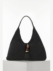 Luella Grey Brown Pandora Suede Hobo Bag - Image 5 of 7