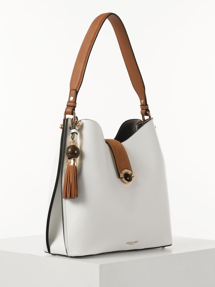 Weiß - Luella Grey Andrea Hobo Tote-Bag - Bild 2 von 3