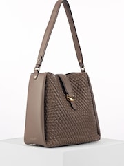 Luella Grey Flora Weave Hobo Bag - Image 6 of 7