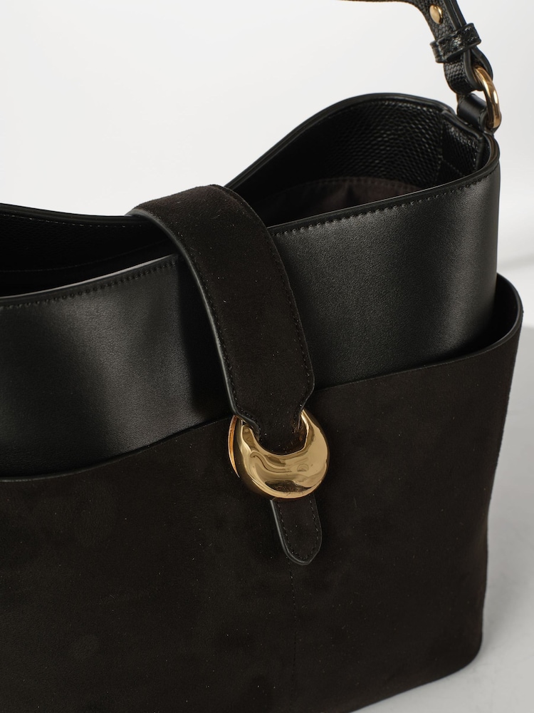 ブラック - Luella Grey Indra Bucket Cross-Body Bag - 画像 6 / 6