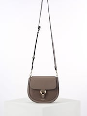 Smeđa - Luella Venetia Peat Saddle Cross-Body Bag - Slika 1 od 3