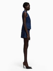 7 For All Mankind Blue Lady Vest in Indigo - Imagen 4 de 6
