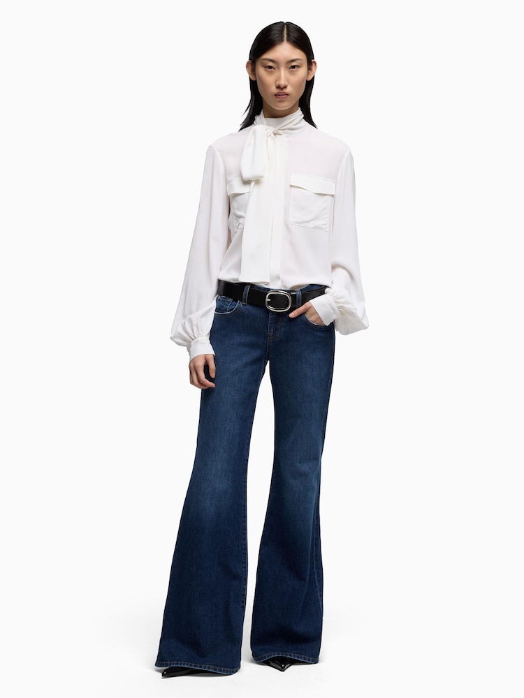 7 For All Mankind Low Rise Flare Indiglow Jeans - Image 1 of 6