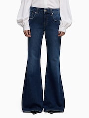 7 For All Mankind Low Rise Flare Indiglow Jeans - Image 2 of 6
