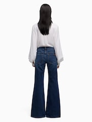 7 For All Mankind Low Rise Flare Indiglow Jeans - Image 3 of 6