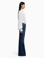 7 For All Mankind Low Rise Flare Indiglow Jeans - Image 4 of 6