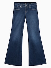 7 For All Mankind Low Rise Flare Indiglow Jeans - Image 6 of 6