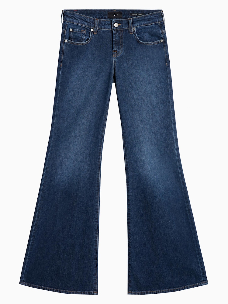 7 For All Mankind Low Rise Flare Indiglow Jeans - Image 6 of 6