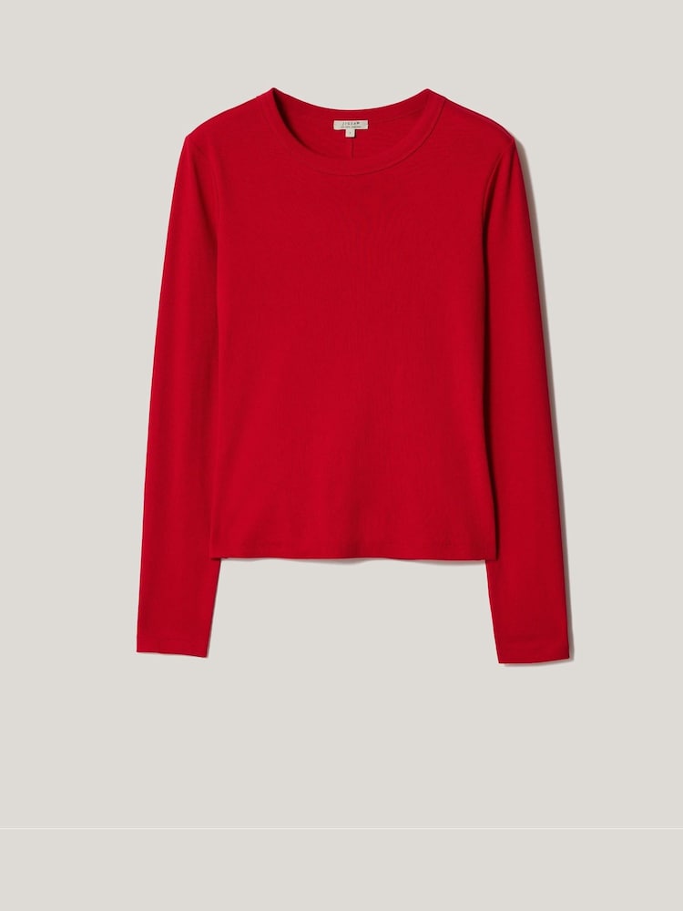 Jigsaw Red Long Sleeve Fine Cotton Baby T-Shirt - Image 6 of 6 Jigsaw Red Long Sleeve Fine Cotton Baby T-Shirt - Image 6 of 6