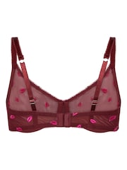 Hunkemoller Red Frida Non-Padded Underwired Bra - Image 5 of 5