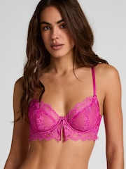 Hunkemoller Dark Pink Non Padded Prina Underwired Bra - Image 1 of 5