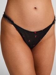Hunkemoller Black Chelsey Highleg Thong - Image 2 of 3
