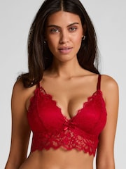 Hunkemoller Red Bralette Marianna Bra - Image 1 of 5