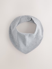 Neutral/Grey Waffle Baby Dribble Bibs 5 Pack - Image 6 of 8