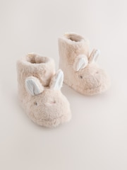Neutral Bunny Slipper Boots - Image 1 of 5