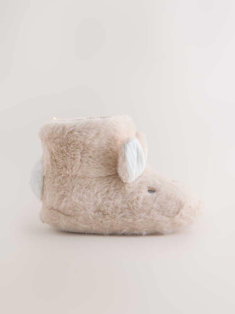 Neutral Bunny Slipper Boots - Image 2 of 5