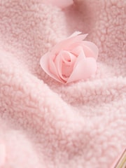 Baker by Ted Baker Pink 3D Corsage Borg Hooded Fleece - Image 10 of 13