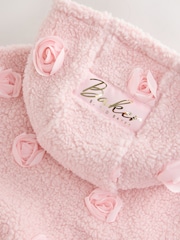 Baker by Ted Baker Pink 3D Corsage Borg Hooded Fleece - Image 13 of 13