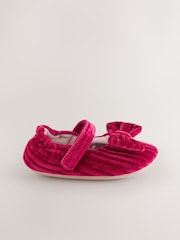 Red Bow Mary Jane Slippers - Image 2 of 5