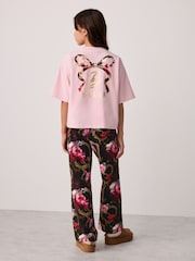 Baker by Ted Baker Pink 2 Piece Frame Printed Pyjamas Set - Image 1 of 8