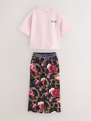 Baker by Ted Baker Pink 2 Piece Frame Printed Pyjamas Set - Image 5 of 8