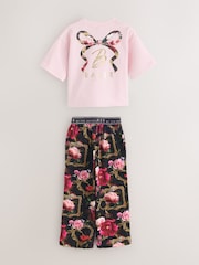 Baker by Ted Baker Pink 2 Piece Frame Printed Pyjamas Set - Image 6 of 8