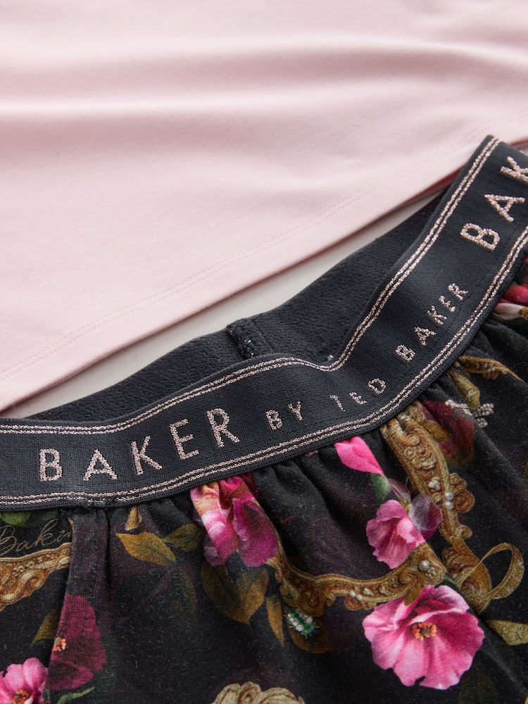 Baker by Ted Baker Pink 2 Piece Frame Printed Pyjamas Set - Image 8 of 8