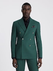 MOSS Green Marl Slim Fit Suit Jacket - Image 1 of 4