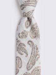 MOSS Blue Bottinelli Silk Paisley Tie - Image 2 of 2