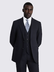 MOSS Blue Regular Fit Check Suit Jacket - Image 1 of 6