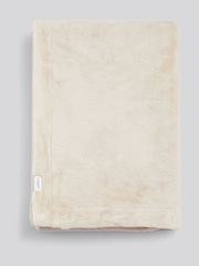 Us Polo Assn Silver Birch Premium Fur-Style Throw - Image 1 of 5