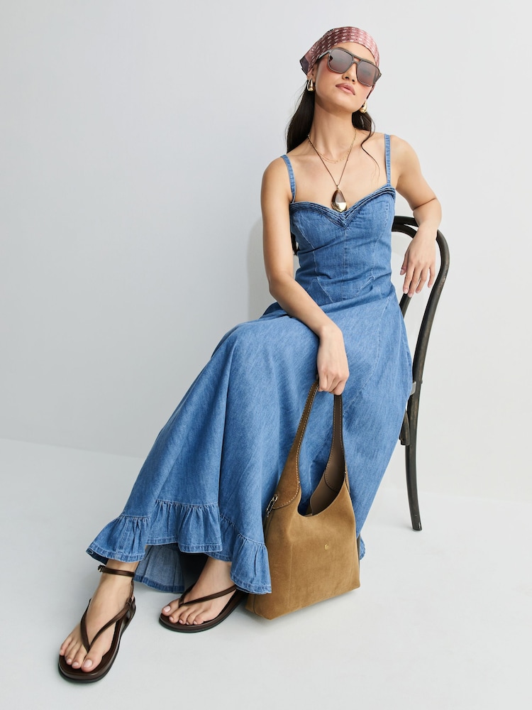 free people blue midi dress Pappiet Midi Dress