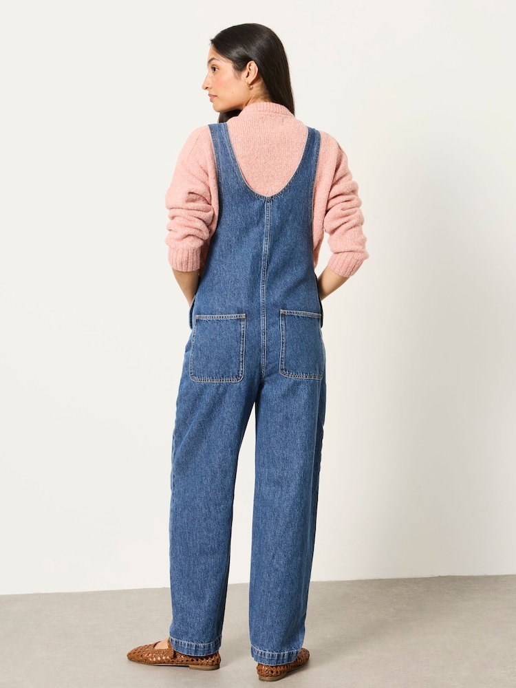 FatFace Blue Denim P GARDENER Dungarees - Image 2 of 5 FatFace Blue Denim P GARDENER Dungarees - Image 2 of 5