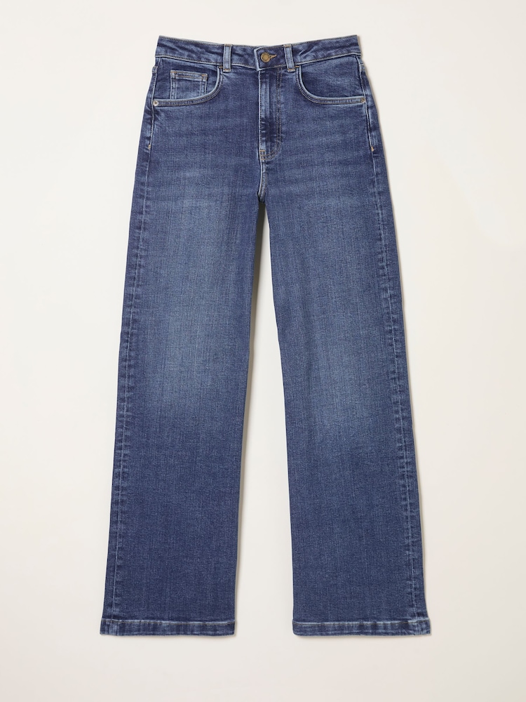 FatFace Welling Indigo Blue Petite Wide leg Jeans - Image 7 of 7 FatFace Welling Indigo Blue Petite Wide leg Jeans - Image 7 of 7
