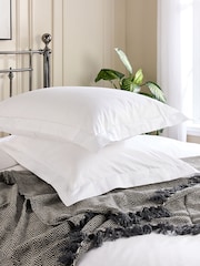 Hotel Pure Luxury White 5 Star Oxford Pillowcase Pair - Image 1 of 6